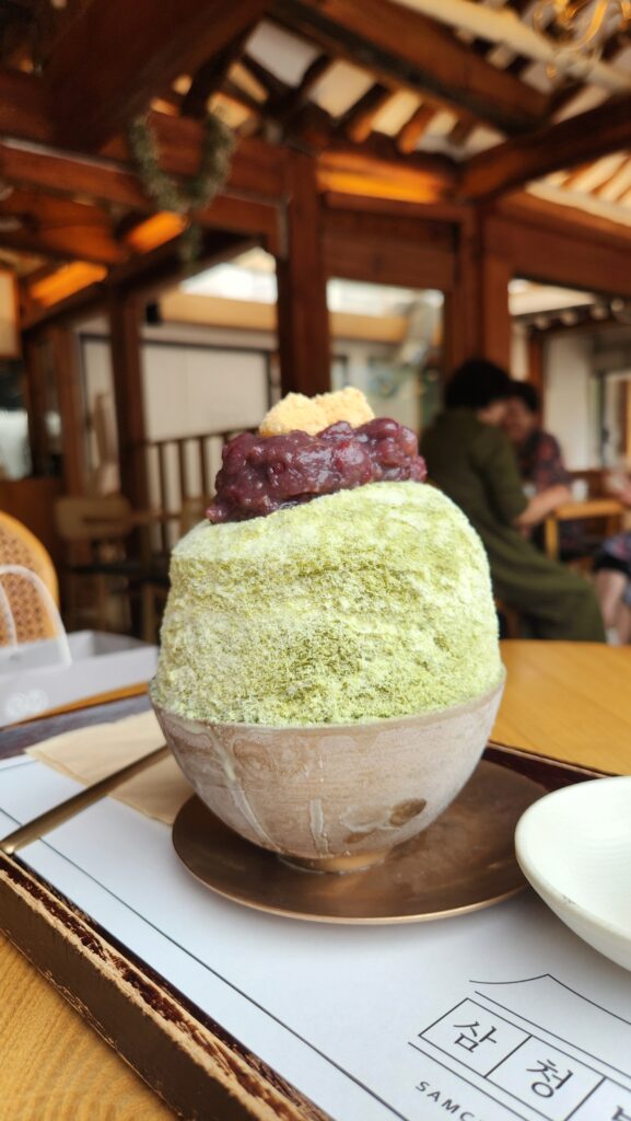 Bingsu au thé vert